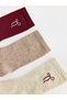 Timeless Clothing & Timeless Choices Embroidered Women's Socks 3-Piece Set - 3
