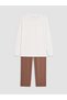Peak New Season Ecru Regular Fit Men's Pajama Set