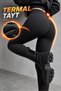 Women's Thermal Leggings Winter Warm Black Leggings with High Waist and Shaping Effect - 2