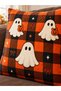 Pumpkin Fairy Tale Decorative Digitally Printed Velvet Textured Polyester 4-Piece Cushion Cover Set (Ydkr) - 5