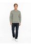 Crew Neck Regular Fit Light Khaki Men's Sweatshirt Lf2037100