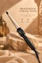 Conical Curling Wand, Tapered Ceramic Barrel Hair Curler, No Clamp Adjustable Temperature Hair Styling Iron for Natural Loose Curls - 2
