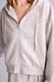 Cropped Fit Hooded Thick Fabric Sweatshirt Cardigan Z7069Az26Au - 4