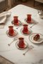 Premium 6 Piece Bracelet Tea Plate Set 12 cm Stainless Steel, Silver&Silver - 4
