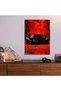 Black Koenigsegg in Autumn Car Metal Poster - Magnetic Wall Art Print - 5