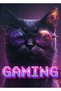 Gaming Cat Metal Poster - Magnetic Wall Art Print