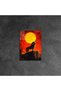 Lion on a Cliff Pop Art Metal Poster - Magnetic Wall Art Print - 4
