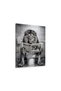 Lion Toilet Funny Bathroom Metal Poster - Magnetic Wall Art Print - 2