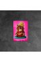 Tired Bear Illustration Pop Art Metal Poster - Magnetic Wall Art Print - 4