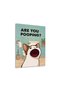 Are You Pooping Funny Cat Metal Poster - Magnetic Wall Art Print - 2