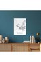 Abu Dhabi City Map Metal Poster - Magnetic Wall Art Print - 6