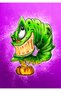 Halloween Worm Graffiti Metal Poster - Magnetic Wall Art Print