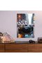 Black Car Camaro ZL1 in Cityscape Metal Poster - Magnetic Wall Art Print - 6