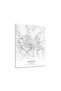 Kyiv Ukraine City Map Metal Poster - Magnetic Wall Art Print - 2
