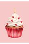 Cupcake Love Metal Poster - Magnetic Wall Art Print