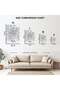 Moscow Russia City Map Metal Poster - Magnetic Wall Art Print - 8