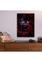 Black Sports Car in Autumn Metal Poster - Magnetic Wall Art Print - 5