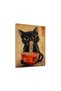 Black Cat Ramen Funny Metal Poster - Magnetic Wall Art Print - 2
