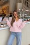 Women's V-Neck Soft Textured Knit Sweater - 2