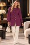 New Season Women's Buttoned Pique Knitted Cardigan - 4