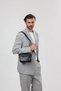 Men's Genuine Leather Hand and Shoulder Bag with Zipper, Multi-Compartment, Daily Use Bag, Black 31706 - 6