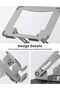 Laptop Stand, Adjustable Computer Stand with 360° Rotating Base, Ergonomic Laptop Riser for Collabor - 3