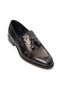 Italian Style Internal and External Natural Leather Neolite Bow Men's Shoes Black T15250-01 - 4