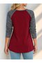 Women's long sleeve v-neck buttoned viscose blouse - 3