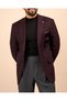 Slim Fit Mono Collar Pocket Men's Jacket Burgundy T20221-10 - 3