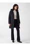 Xside Black Hooded Women's Puffer Jacket