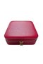 Wooden Case 6-Piece Watch Box |   20×20×7 cm |   Velvet Interior, Zippered Watch Storage Box Red - 4