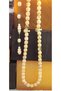 99-Piece Old Yemen Crimped Amber Prayer Beads – Re-Shaved from Cherry Bark – White Resin – Skilled Craftsman – 6.50 X 6.60 mm Caliper Scale - 5