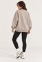 Women's 3 Thread Oversize Hooded Crew Neck Sweatshirt Cty-Çtn-29031 - 3