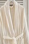 Luxury |   100% Cotton Jacquard Luxury 3 Piece Bathrobe Set |   Bathrobe Set |   Dowry Set Cream - 2