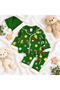 New Year Themed Buttoned Pompom Hat 3-Piece Baby Set - 2