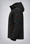 Unisex Removable Hooded Softshell Coat Wind-Resistant Zippered Outdoor Jacket - 3