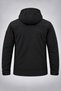 Unisex Removable Hooded Softshell Coat Wind-Resistant Zippered Outdoor Jacket - 4