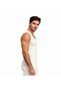 Men's Interlock Wide Strap Wool Undershirt Hsy-104 - 3
