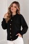 Buttoned Knitwear Cardigan N525 Black