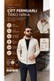 Men's Knitwear Cardigan Double Zipper Half Turtleneck Lycra Regular Fit Zipper Cardigan Code: Jsm26Th-001 - 3