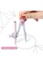 8 PCS Maths Geometry Set with Shatterproof Case, Metal Compass, Protractor, Ruler, Pencil, Sharpener - 5