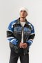 Stunning Garnili Embroidery Detailed Zippered Leather Men's Coat - 3