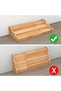 Spice Rack Organizer, 3 Tier Expandable Bamboo Spice Rack Organizer, Adjustable Kitchen Cabinet, Cou - 7