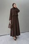Crew Neck Skirted Double Set Bitter Brown