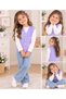 Ss Gi̇yi̇m Girls' Floral Patterned Knitwear Vest – Knitted Buttoned Sleeveless Vest - 3