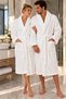 Wellsoft Shawl Collar Pocketed Special Soft Cotton Yarn Water Absorbency High Unisex Women Men Bathrobe - 6