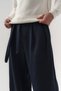 Pleatwrap Pile Detailed Belted Korean Cut Fabric Men's Trousers - 4