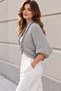 Women's Buttoned Knitwear Bolero - 5