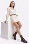 Vista Brown Knitted Ankle Bow Women's Boots - 2