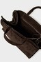 Genuine Leather Large Size Shoulder Bag - Brown - 5